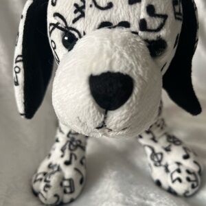 Musical Notes Plush Dog Toy Ganz Webkinz